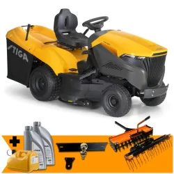 Zestaw Stiga Estate 798 W + Wertykulator i Aerator + Hak + Kanister + 2x Olej
