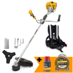 Zestaw Stiga BC 555 B + Olej 2T Synthetic 0.1L + Żyłka Tiger okrągła 2.7/15M