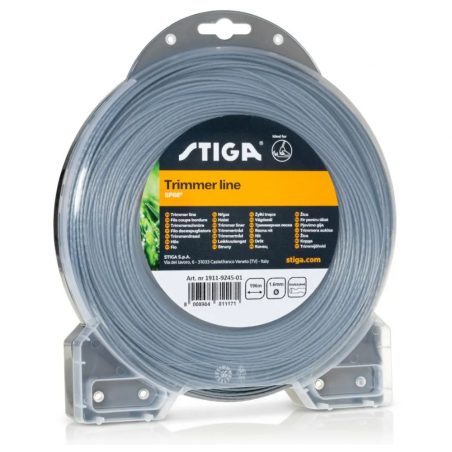 Żyłka tnąca okrągła karbowana 1,6mm x 196m Stiga