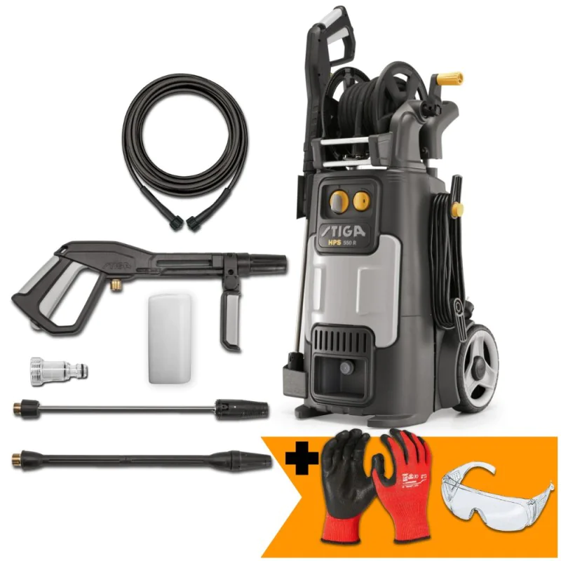 Zestaw Stiga HPS 550 R + Rękawice + Okulary