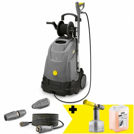 Myjka wysokociśnieniowa Karcher HDS 5/15 UX PLUS Ciepłowodna (150 bar, 450l/h, 80°C) SET