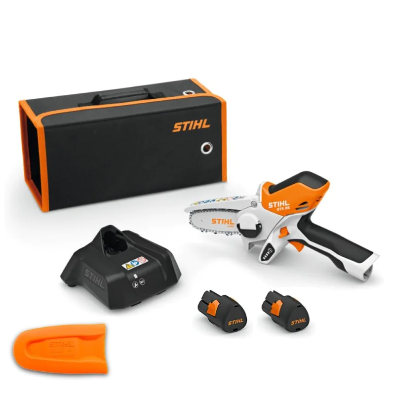 Stihl GTA 26 Przecinarka akumulatorowa w zestawie z 2 akumulatorami i ładowarką (0.30 kW, 10 cm, 1/4" P) - GA012000006