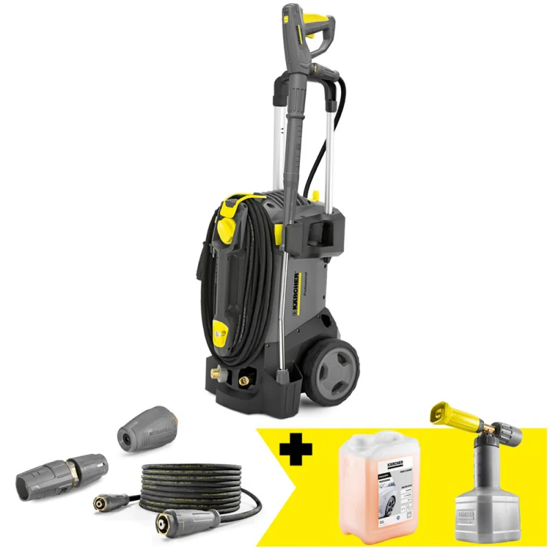 Zestaw Myjka Ciśnieniowa Karcher HD 5/15 C Plus + Turbodysza + Lanca pianowa + Piana alkaliczna RM 838 - 3 litry Zestaw Myjka Ciśnieniowa Karcher HD 5/15 C Plus + Turbodysza + Lanca pianowa + Piana alkaliczna RM 838 - 3 litry