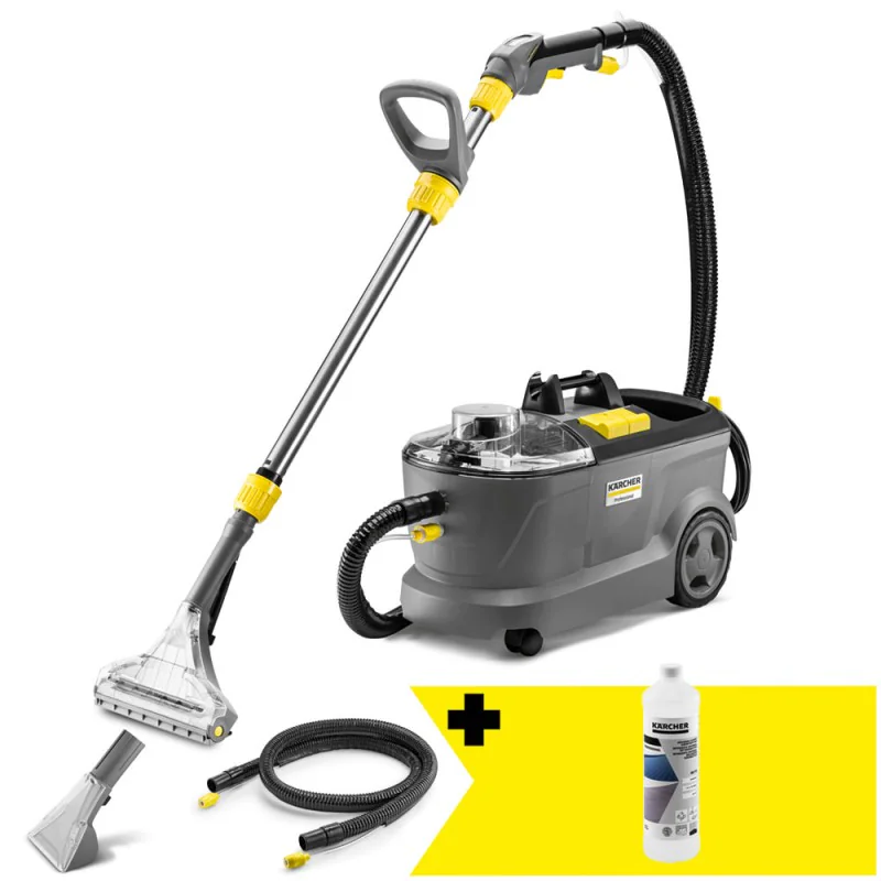 Zestaw Karcher Puzzi 10/1 + Płyn do prania wykładzin i tapicerek RM 770