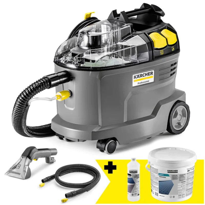 Zestaw Karcher Puzzi 8/1 C + Proszek RM 760 iCapsol+ Środek czyszczący RM 770