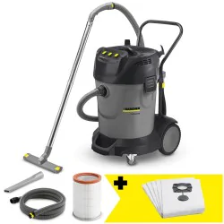 Zestaw Karcher NT 70/3 + Materiałowe worki filtracyjne Zestaw Karcher NT 70/3 + Materiałowe worki filtracyjne
