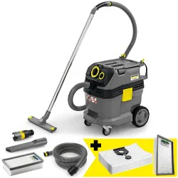 Zestaw Karcher NT 30/1 Tact Te L + Worki flizelinowe + Płaski filtr do pracy na sucho