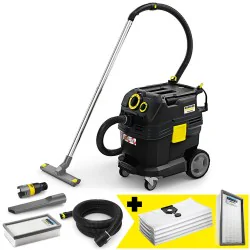 Zestaw Karcher NT 30/1 Tact Te L Anniversary Edition + Worki flizelinowe + Płaski filtr do pracy na sucho i mokro