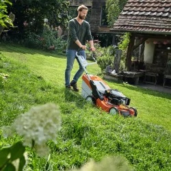 Zestaw Kosiarka Spalinowa Stihl RM 650 VE + 2x Olej silnikowy + Czapka Stihl + Nauszniki