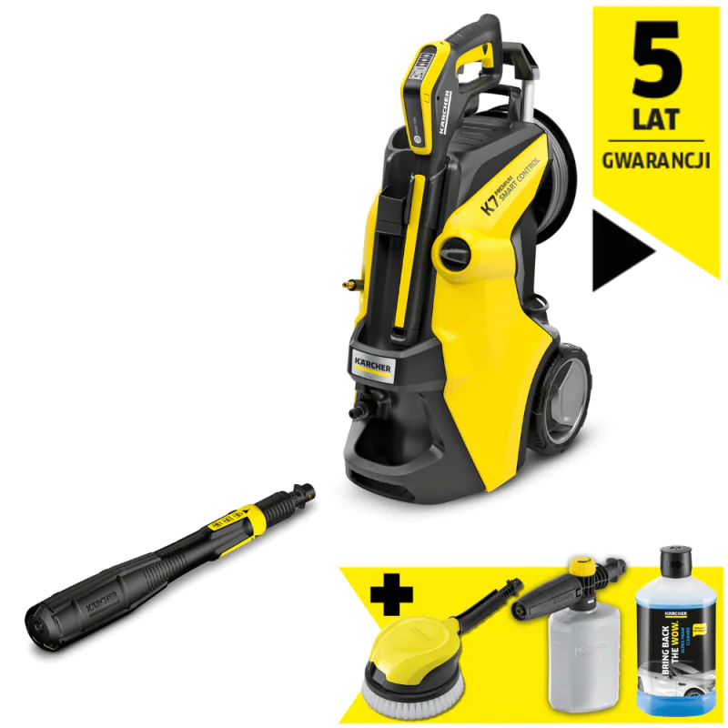 Zestaw Karcher K 7 Premium Smart Control Flex + Szczotka obrotowa WB 130 + Ultra piana + Pianownica