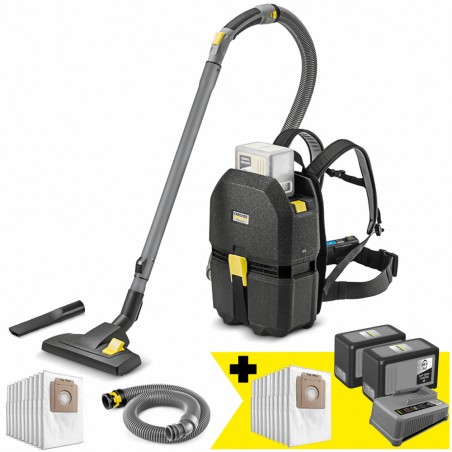Odkurzacz bateryjny plecakowy Karcher BVL 3/1 Bp Anniverary Edition (350W, 3l) SET