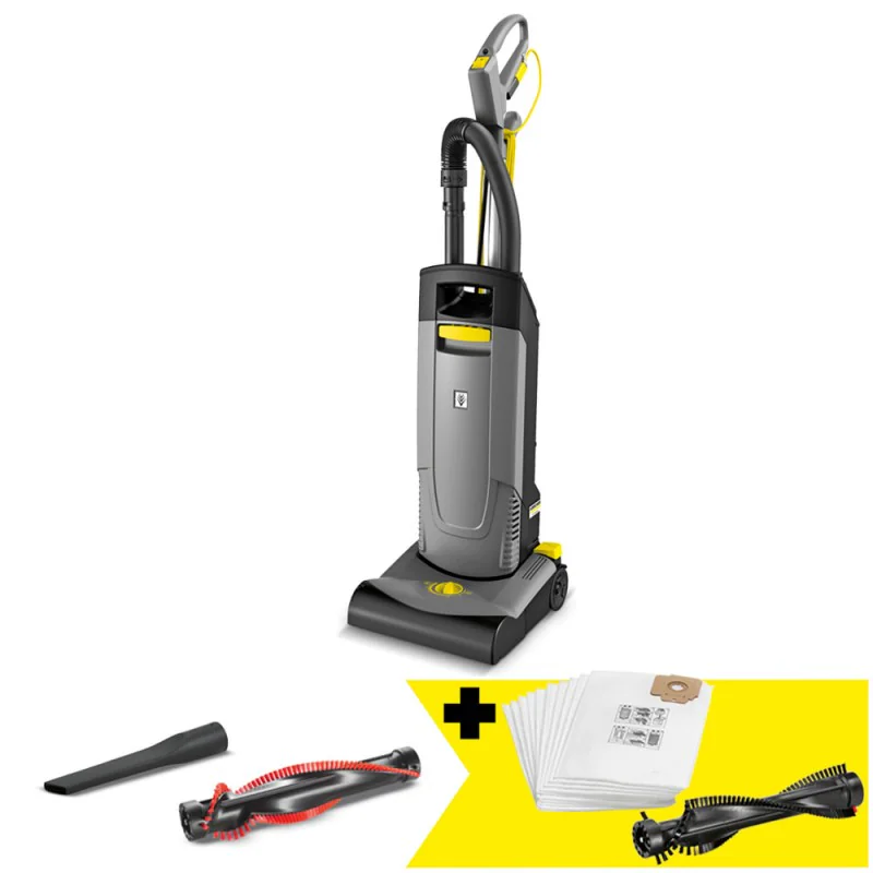 Zestaw Karcher CV 30/1 + Worki filtracyjne (10 sztuk) + Szczotka walcowa