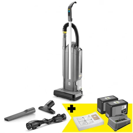 Zestaw Karcher CV 30/2 Bp + 2x Akumulator 7.5 Ah + Szybka ładowarka + Worki filtracyjne
