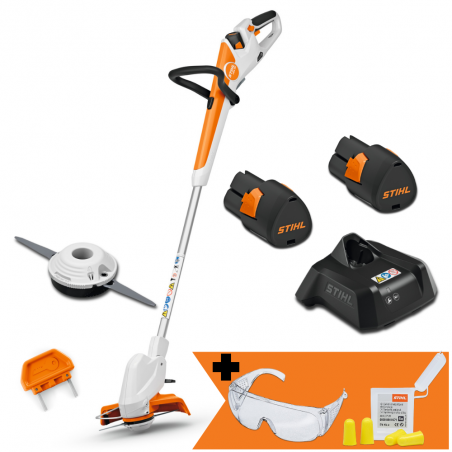 Podkaszarka akumulatorowa Stihl FSA 30 + 2 akumulatory + ładowarka (23 cm, 10,8V) SET