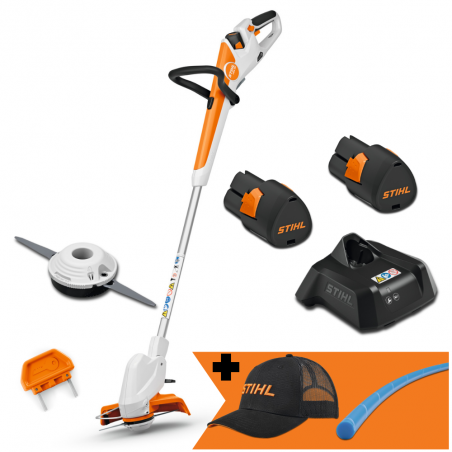 Podkaszarka akumulatorowa Stihl FSA 30 + 2 akumulatory + ładowarka (23 cm, 10,8V) SET