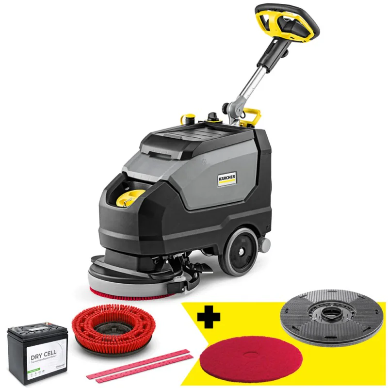 Zestaw Karcher BD 35/15 C Classic Bp Pack + Talerz napędowy + Pad