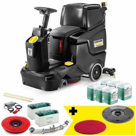 Szorowarka akumulatorowa Karcher BD 50/70 R Classic Anniversary Edition (2805 m2/h, 850 mm) SET