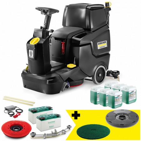 Szorowarka akumulatorowa Karcher BD 50/70 R Classic Anniversary Edition (2805 m2/h, 850 mm) SET