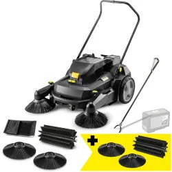 Zestaw Karcher KM 70/30 C Bp Anniversary Edition + 2x Szczotka boczna twarda + Zapasowa szczotka walcowa