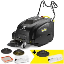 Zestaw Karcher KM 75/40 W Bp Pack + Szczotka boczna twarda + Szczotka walcowa