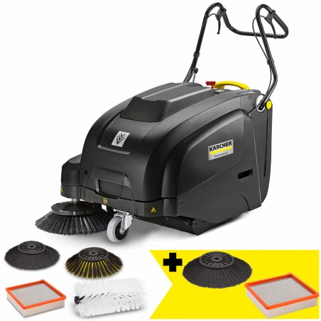 Zamiatarka akumulatorowa Karcher KM 75/40 W Bp Pack Anniversary Edition (750mm, 3375m²/h) SET