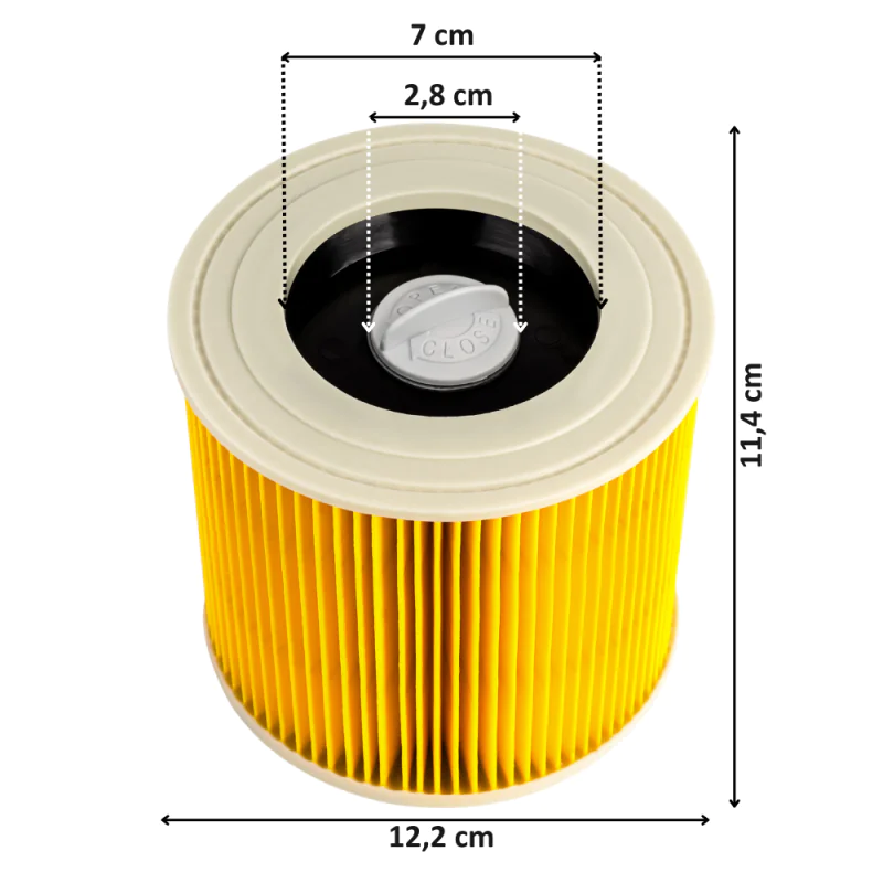 Zestaw akcesoriów PUREY do KARCHER WD 3 - 5 worków + filtr + 3 ssawki