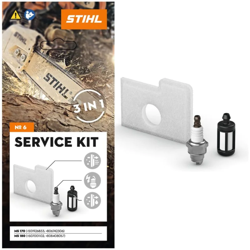 Zestaw serwisowy STIHL nr 6 do MS 170 (do 2014), MS 180 (do 2015) - 11300074100