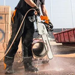 Stihl GS 461 Pilarka spalinowa do cięcia rur z żeliwa (4.30 kW, 45 cm, 3/8", Diamentowy łańcuch 36 GGM) - 42522000034
