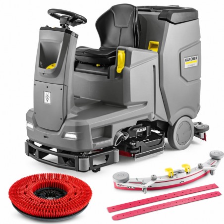 Szorowarka akumulatorowa Karcher B 110 R Bc + D75 (180 obr./min, 950 mm)