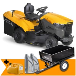 Zestaw Traktor ogrodowy spalinowy Stiga Estate 798 (8,2 kW 6500 m² Automat)