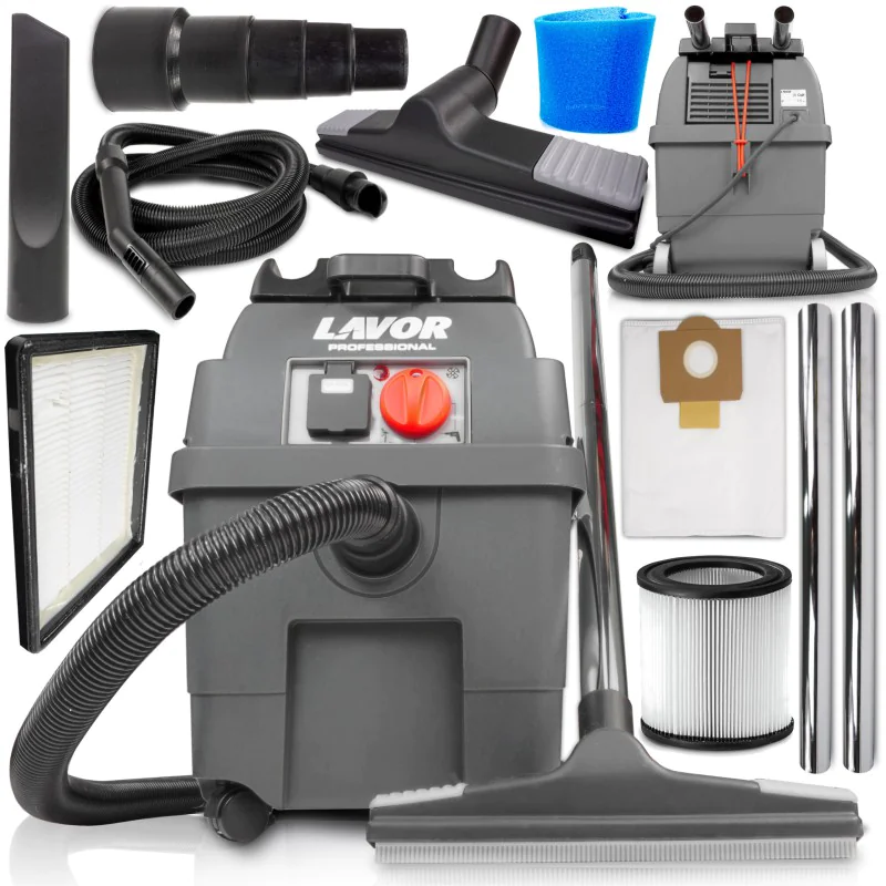 Lavor Pro Worker EM Odkurzacz budowlano-warsztatowy (1400 W, 30 l, klasa M) - 40041-00016