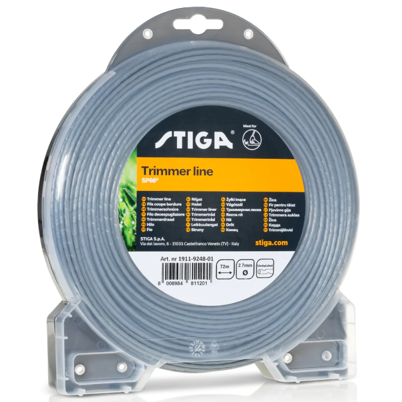 Żyłka tnąca do kosy Stiga SP66 okrągła karbowana 2,7mm x 72m - 1911-9248-01