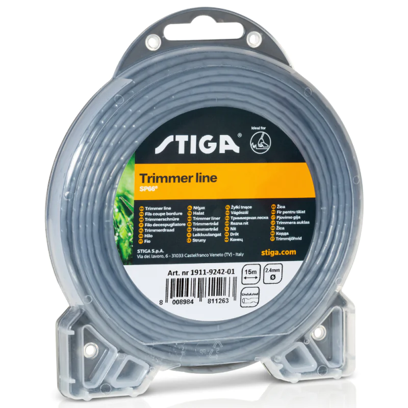 Żyłka tnąca do kosy Stiga SP66 okrągła karbowana 2,4mm x 15m - 1911-9242-01