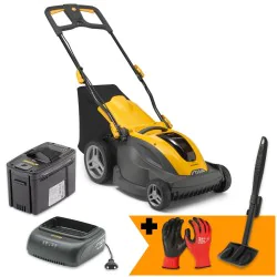 Zestaw Stiga Combi 344e + Rękawice + Skrobak do czyszczenia kosiarki