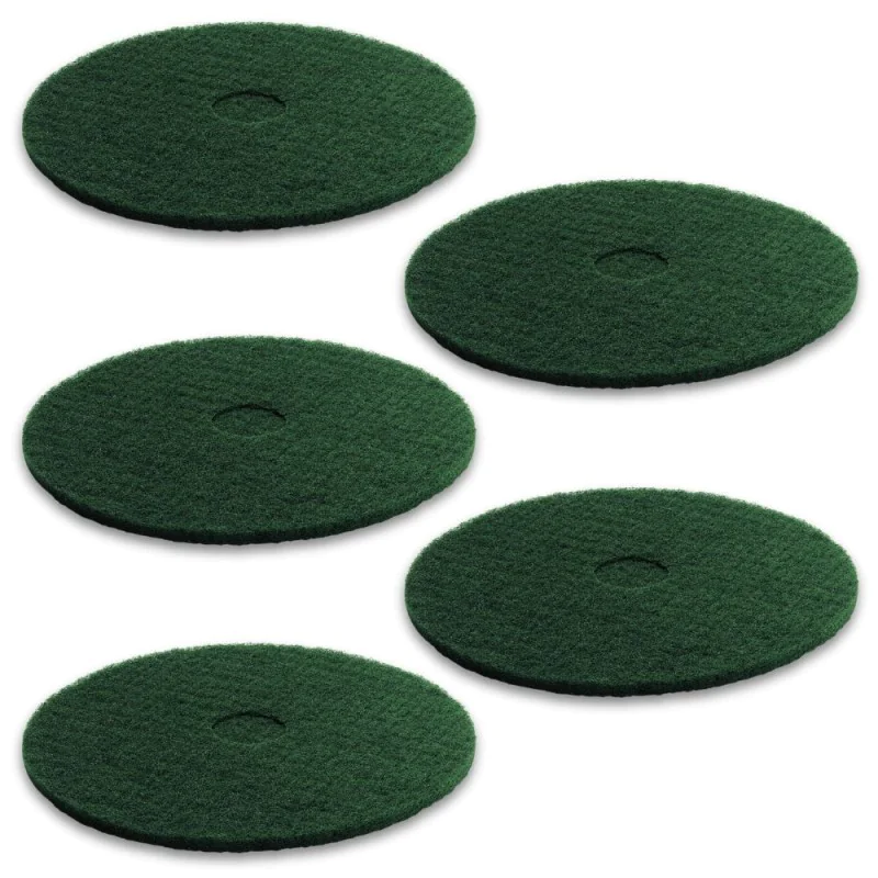 Pady do szorowarki Karcher BD/BDS, średnio-miękkie, zielone (432 mm, 5 szt.) - 6.369-472.0