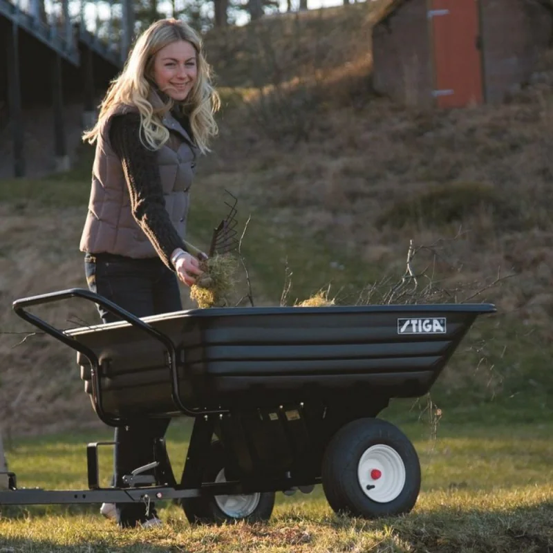 Przyczepka Combi do traktorów ogrodowych STIGA (180 l, 75 kg) - 13-0952-12 Przyczepka Combi do traktorów ogrodowych STIGA (180 l, 75 kg) - 13-0952-12