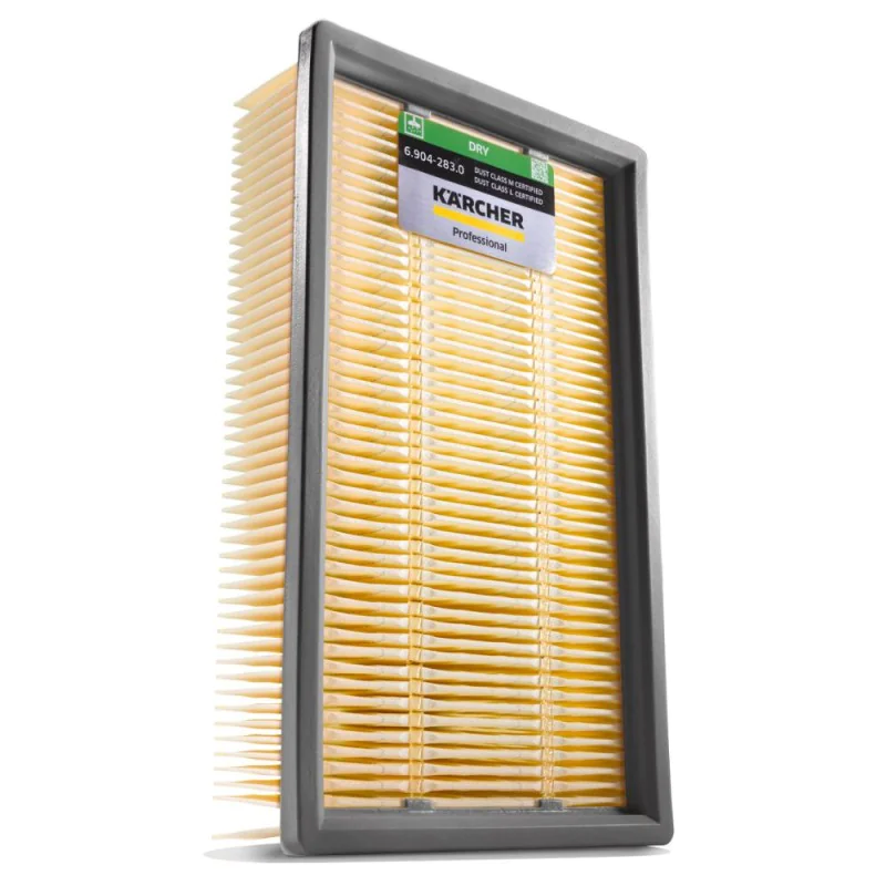 Płaski filtr plisowany do odkurzaczy Karcher NT (klasa L/M) suchy - 6.904-283.0