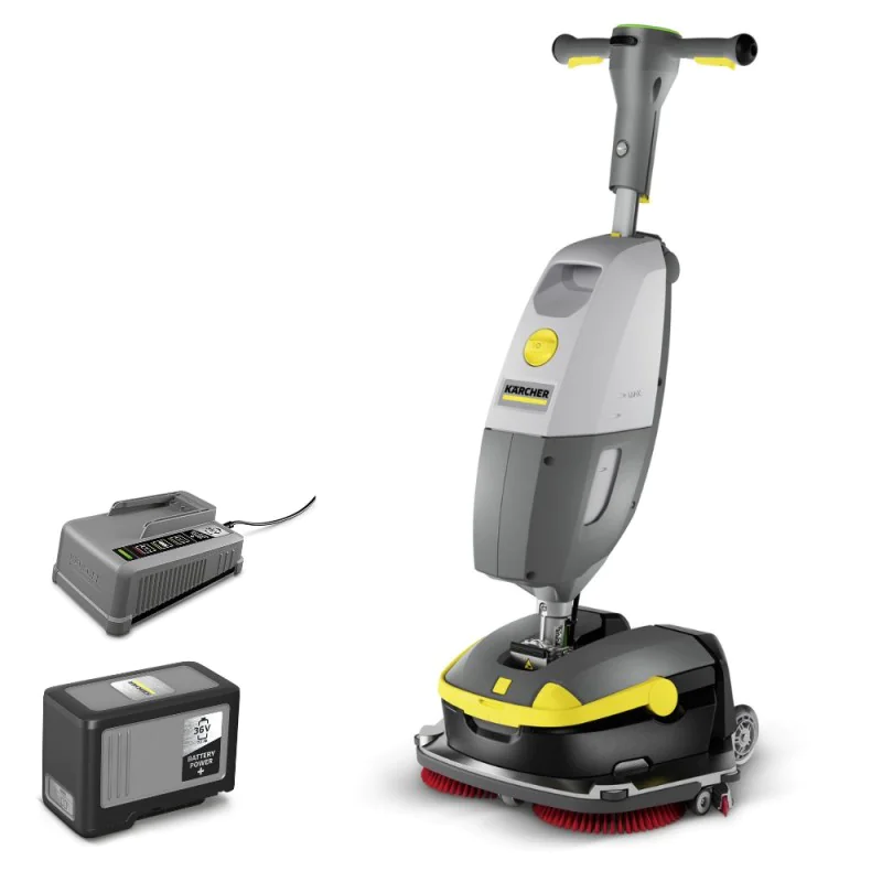 Karcher K-Mop 46 Bp Pack 36/75 Szorowarka w zestawie z akumulatorem Li-Ion i prostownikiem (1840 m²/h, 460 mm) - 1.783-480.0