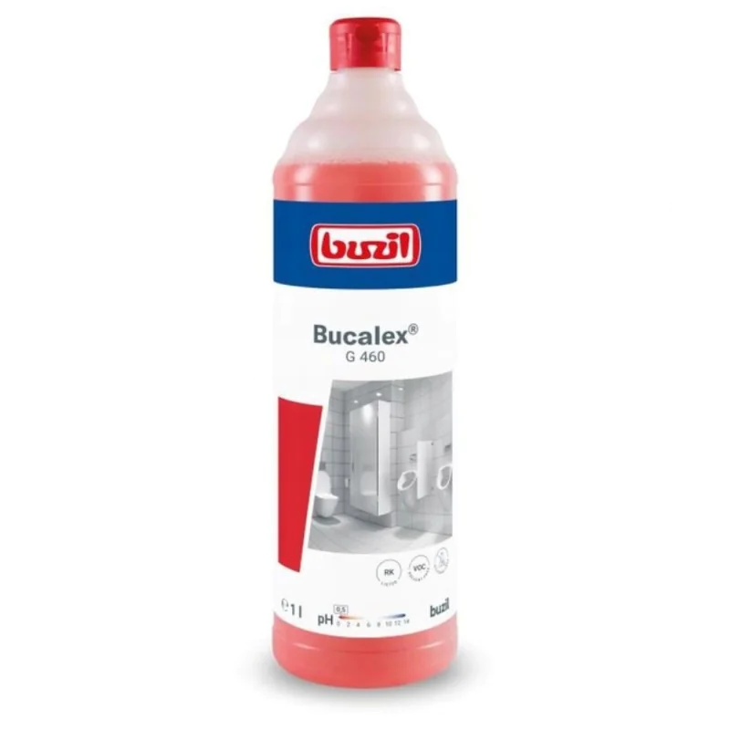 Buzil Bucalex G 460 (1 litr, pH 0.5) Środek do gruntownego czyszczenia sanitariatów na bazie kwasu fosforowego Buzil Bucalex G 460 (1 litr, pH 0.5) Środek do gruntownego czyszczenia sanitariatów na bazie kwasu fosforowego
