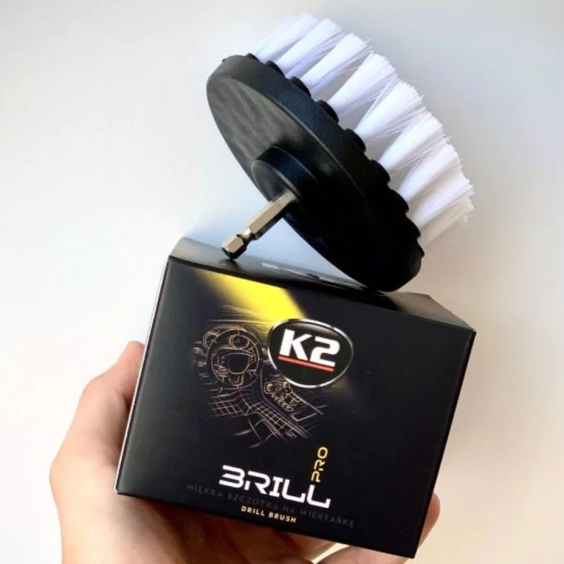 Szczotka na wiertarkę do czyszczenia tapicerki i plastiku K2 BRILL Szczotka na wiertarkę do czyszczenia tapicerki i plastiku K2 BRILL