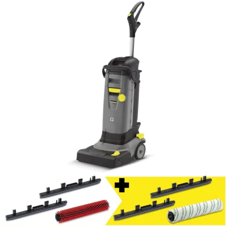 Zestaw Szorowarka Kompaktowa Karcher BR 30/4 C + Belka ssąca 2 szt.+ Pad walcowy z mikrofibry