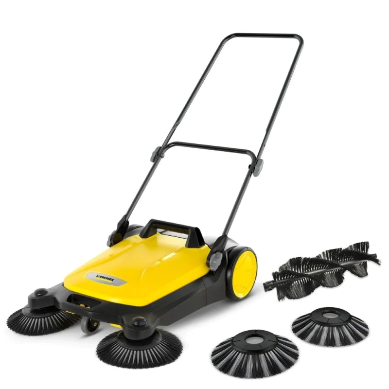 Karcher S 4 Twin 2in1 Zamiatarka ręczna do kostki, piasku, liści (2400 m²/h, 680 mm, 20 l) - 1.766-365.0