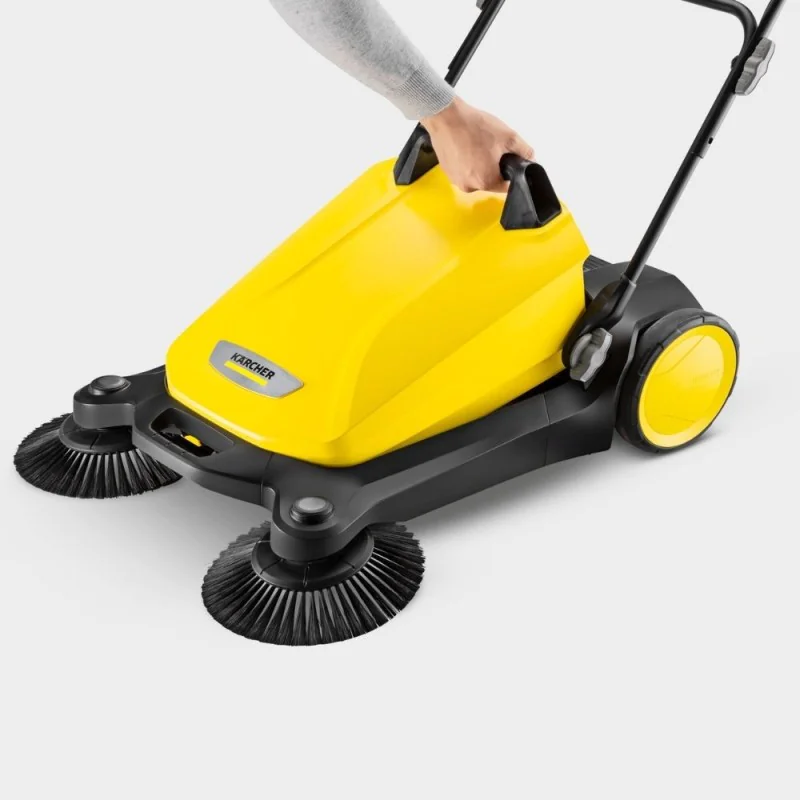 Karcher S 4 Twin 2in1 Zamiatarka ręczna do kostki, piasku, liści (2400 m²/h, 680 mm, 20 l) - 1.766-365.0