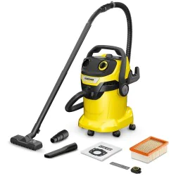 Karcher WD 5 Control 25/5/22 Odkurzacz warsztatowy z pilotem Bluetooth (1200 W, 25 l, 5 m) - 1.628-316.0