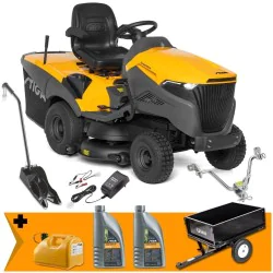 Zestaw Stiga Estate 9102 W + Kanister + 2x Olej + Przyczepka max 225 kg