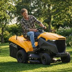 Zestaw Stiga Estate 7102 W + Przyczepka max. 225 kg + Kanister + 2x Olej