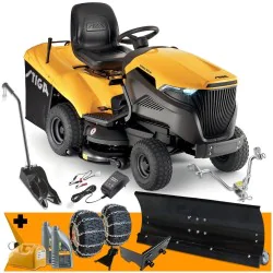 Zestaw Stiga Estate 7102 W + Pług do odśnieżania 120 cm + Mocowanie + Łańcuchy na koła + Kanister + 2x Olej