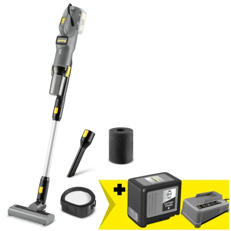 Zestaw Karcher LVS 1/2 Bp + Akumulator 6 Ah + Szybka ładowarka