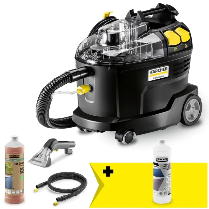 Zestaw Karcher Puzzi 8/1 Re!Plast + Środek czyszczący RM 770 - 1 litr Zestaw Karcher Puzzi 8/1 Re!Plast + Środek czyszczący RM 770 - 1 litr