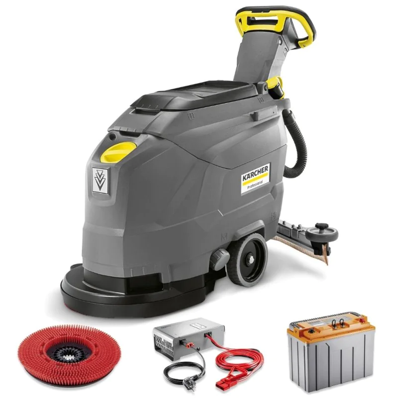 Karcher BD 43/25 C Classic Bp Pack 80Ah Li Szorowarka w zestawie z akumulatorem Li-Ion i prostownikiem - 1.515-408.0